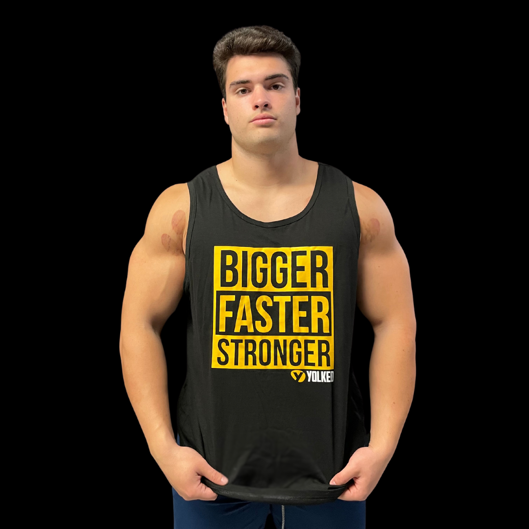 YOLKED® BIGGER FASTER STRONGER TANK TOP